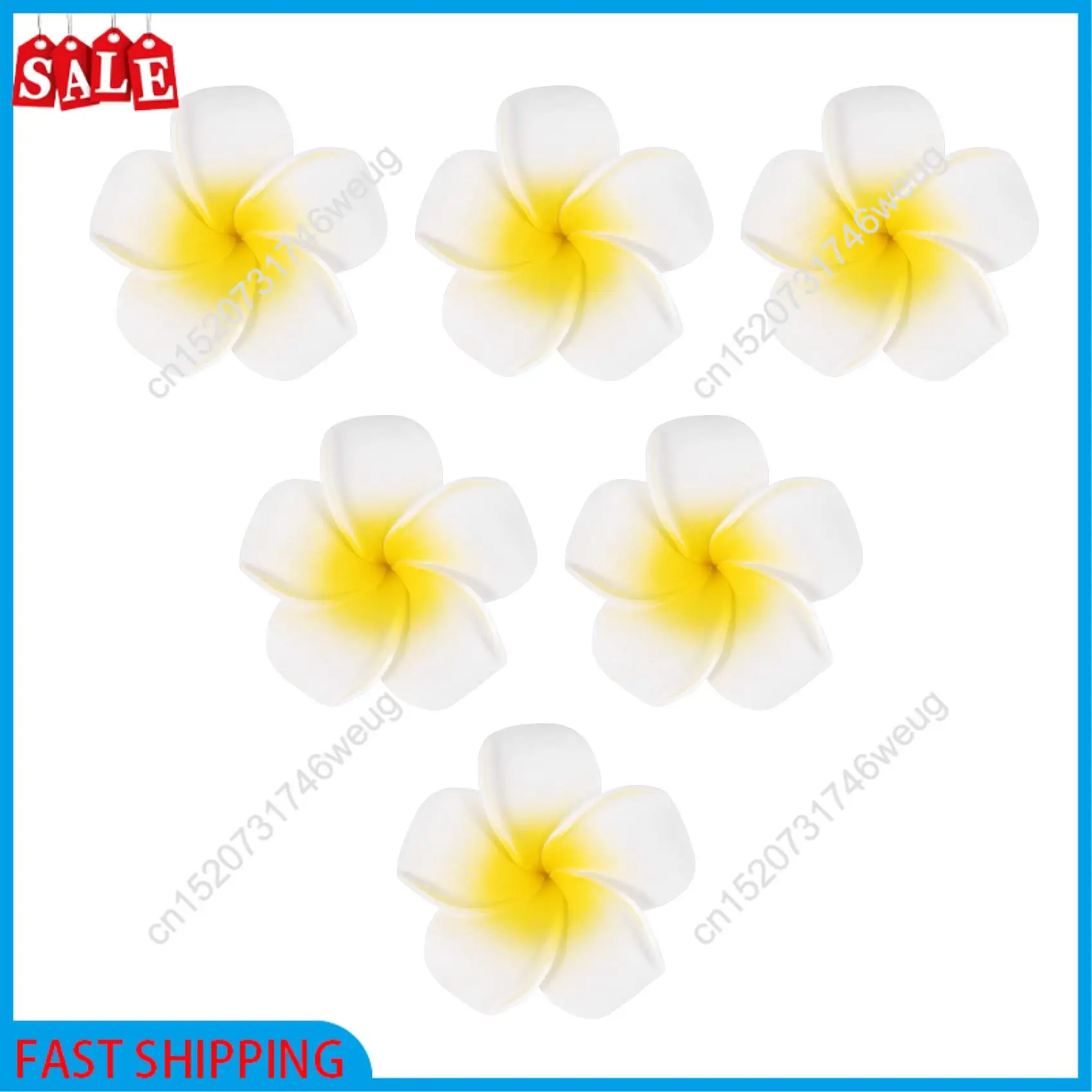 صفقة فلاش-100 قطعة رغوة بيضاء هاواي فرانجيباني الاصطناعي بلوميريا زهرة بتلات قبعة الشعر قبعة إكليل لتقوم بها بنفسك الزفاف الديكور 5C