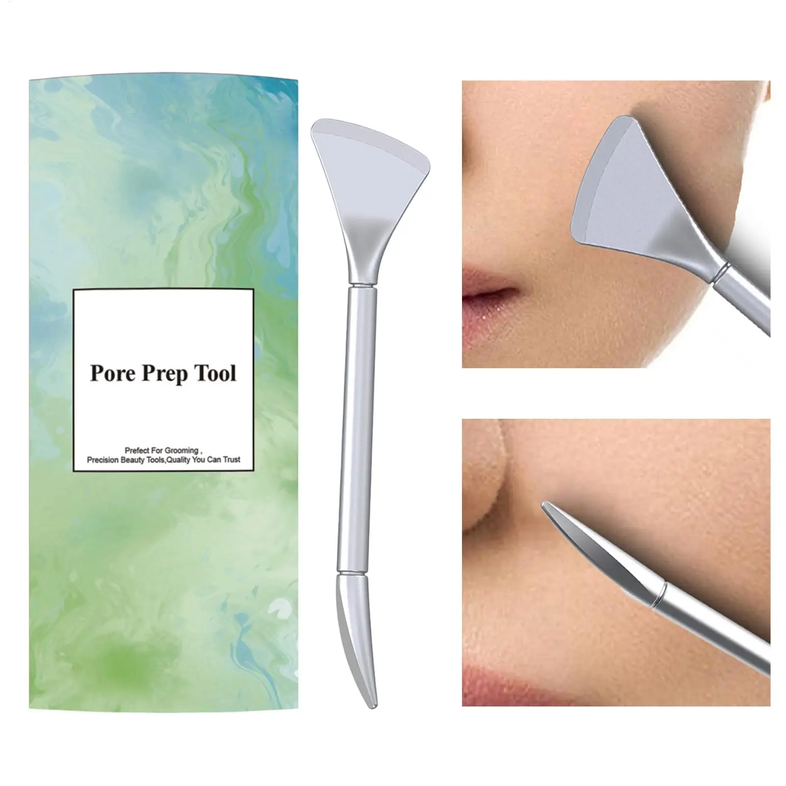 

Pore Scraper Double-Headed Blemish Remover Facial Pimple Removal Spatula for Women Men Ladies Girls Wives Spa Lovers Home Salon