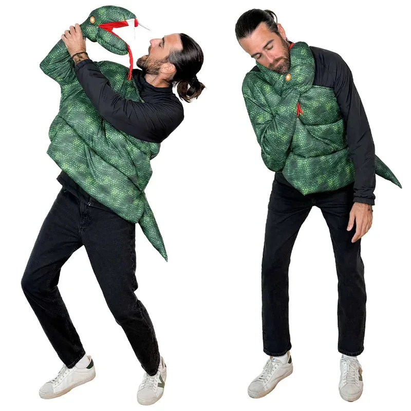 فانتازيا مضحك مخيف بيثون تأثيري المرحلة Disfraz زي الكبار الرجال النساء الخيال هالوين كرنفال ملابس للحفلات يي ؛ 4