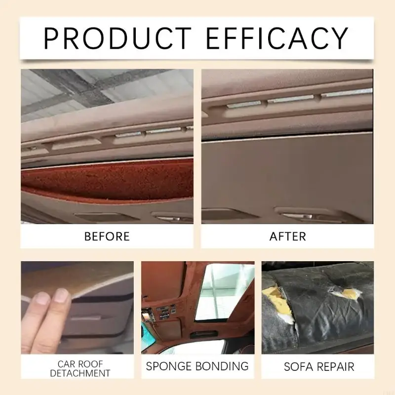 F1CF Instantly Adhesive Bonding Glues Car Roof Liner Repair Glues 125ml Fast Dry Adhesive