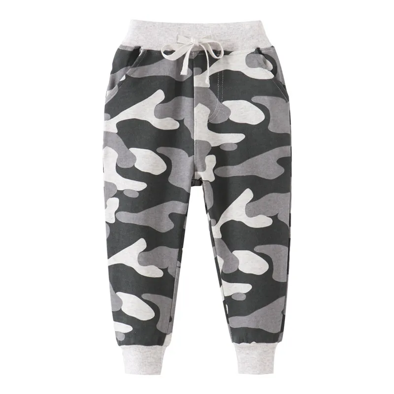 

Jumping Meters 2-7T Boys Tigers Sweatpants Children's Clothing Full Length Drawstring Animals Print Baby Trousers