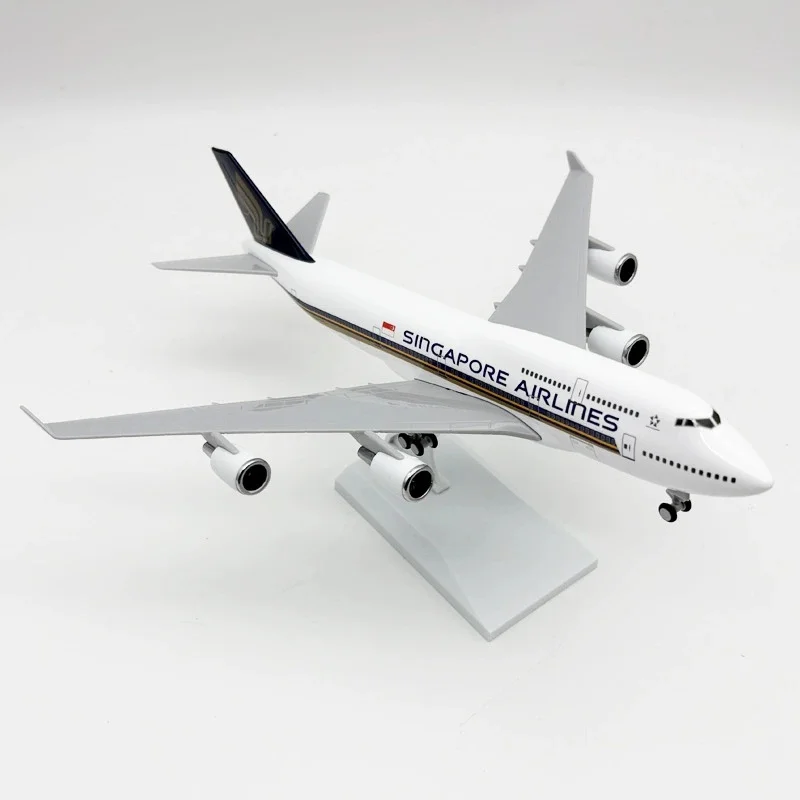 

30CM Aircraft B747 Singapore Airlines Plane Model Diecast Resin 1/240 Scale Airplane Model Aircraft Toys Display Aviation Gift
