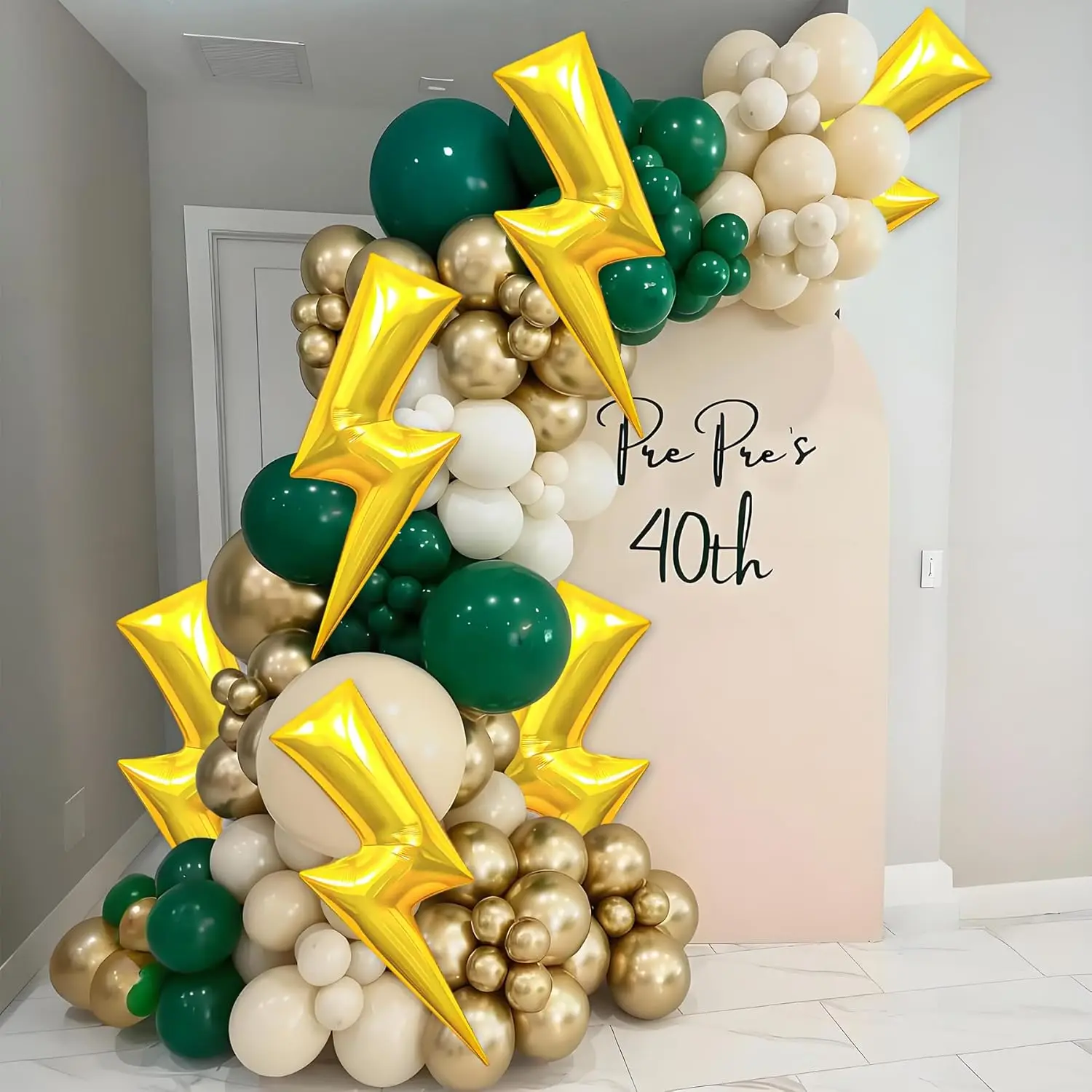 6 Stück/Set 91,44 CM Große Blitzballons Gelbe Blitz-Folienballons für Hochzeit Kindergeburtstag, Babyparty-Zubehör – Detail 4