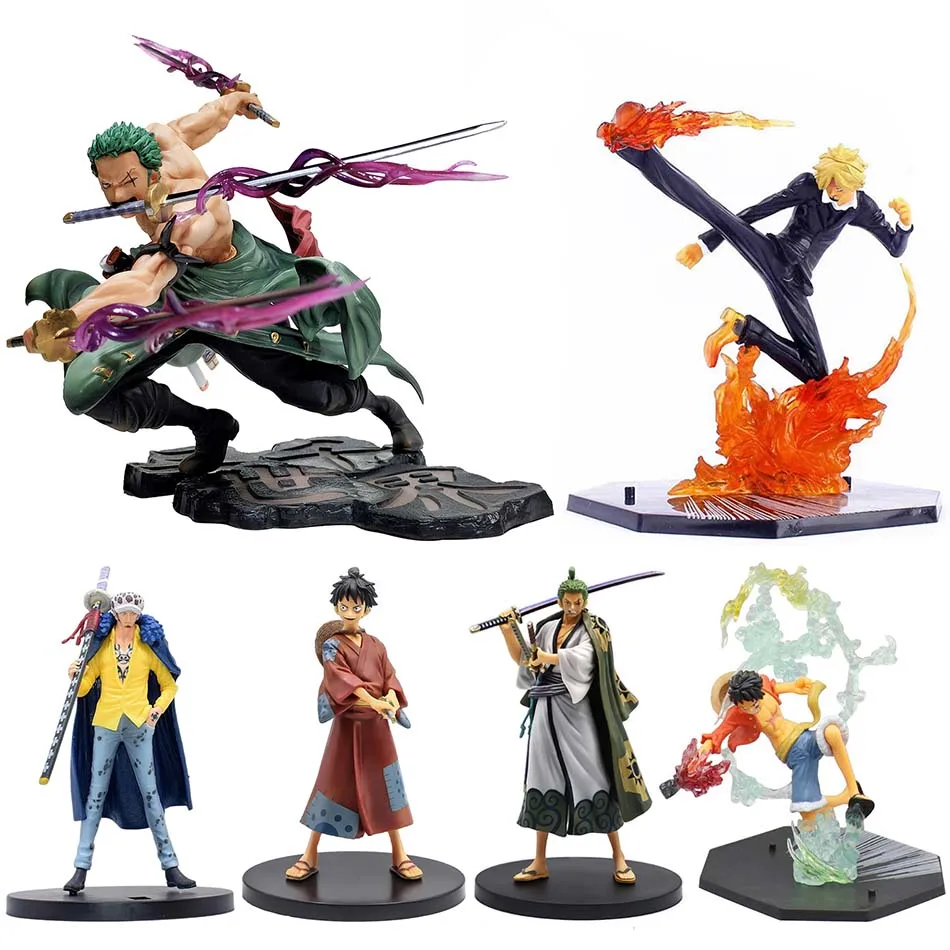 New One Piece 10cm Anime Figure Roronoa Zoro Three-Blade Sa-maximum Manga Anime Statue Action Figure Collection Model Kid Toy