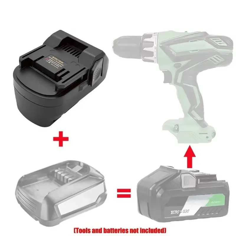 [NEW!】 For 18V PBA Series Battery Adapter Convert BOSC18HK Works Lithium Battery For Hitachi/Hikoki 18V Power Tools