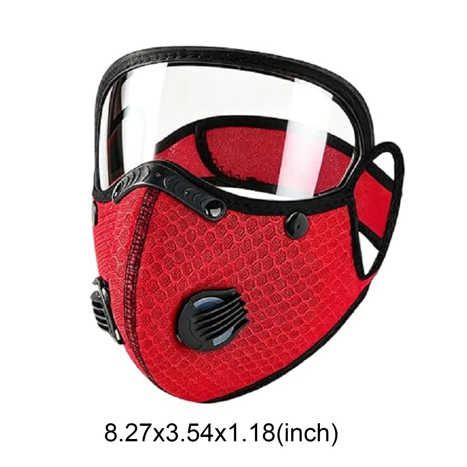Reusable Carbon Filter Dust Mask with Adjustable Goggles & 10Pcs Filter Breathable Dust Masks Dustproof for Woodworking