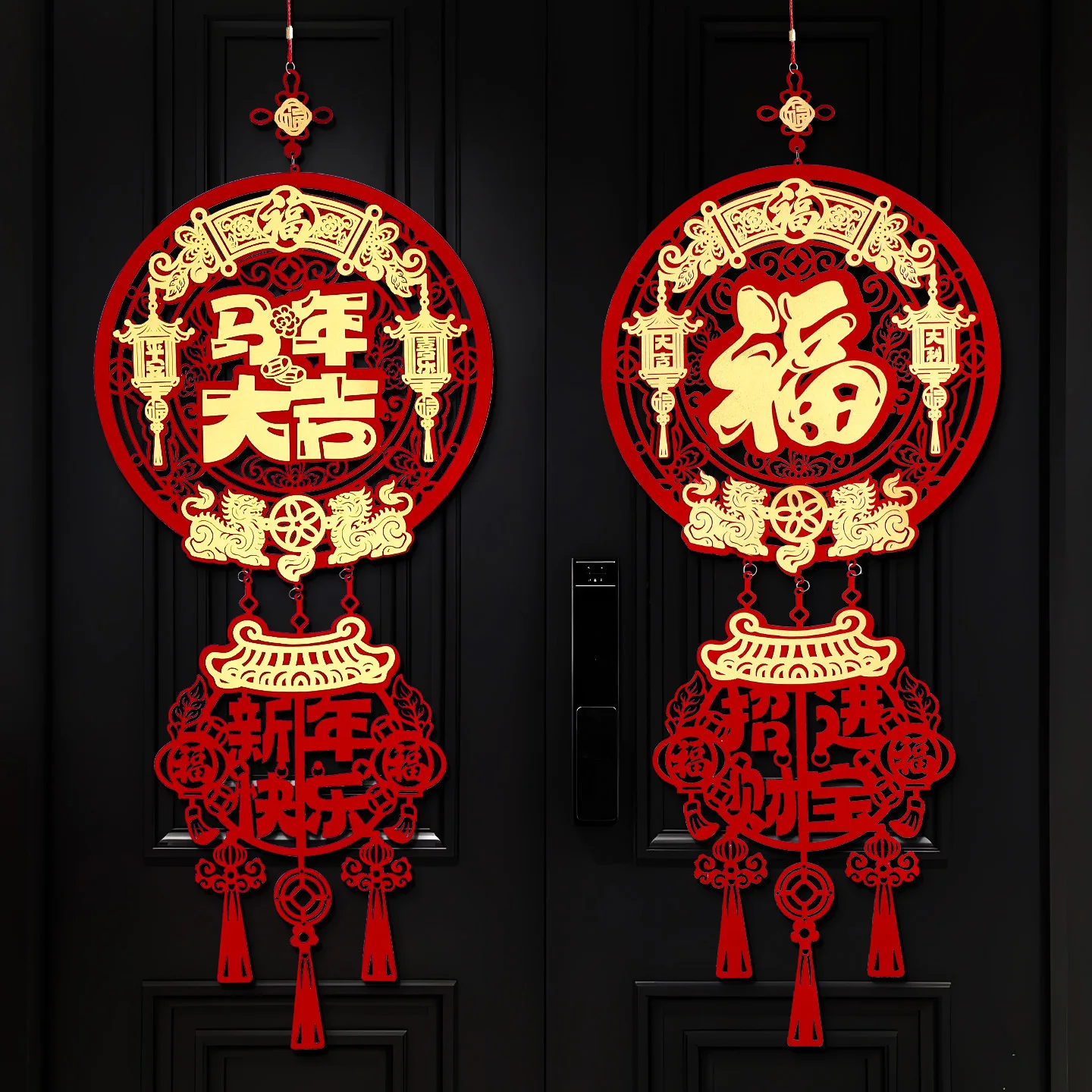 

Year of the Horse Fortune Hanging 2026 New New Year Chinese New Year Entry Door Living Room Ambience Scene Arrangement Festive