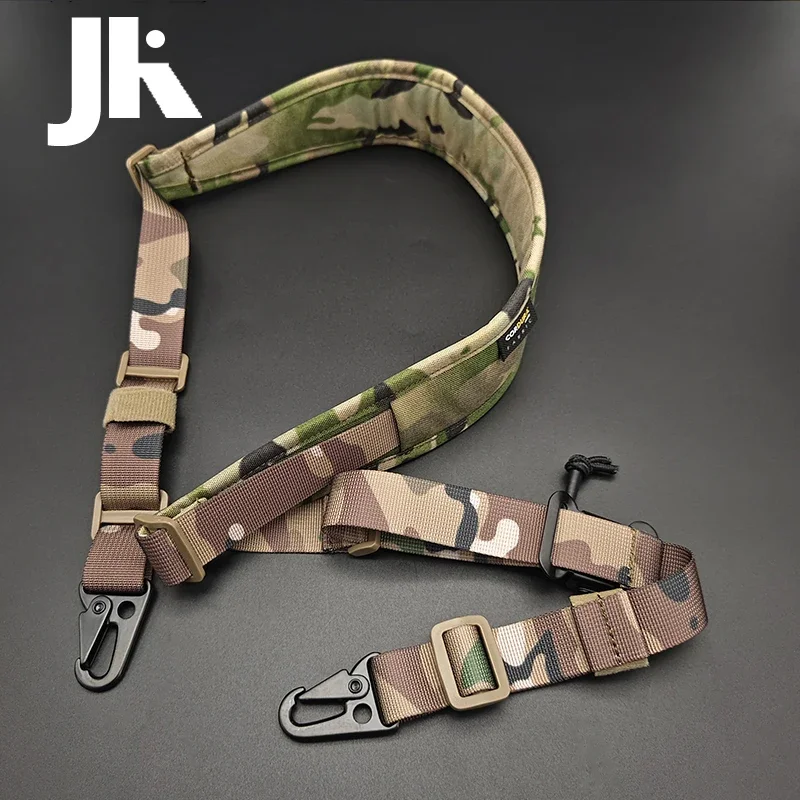 Tactical Rifle Sling Removable Modular 2  Point / 1 Point Sling Padded Combat Shooting Gun Sling Hunting Strap Accessories