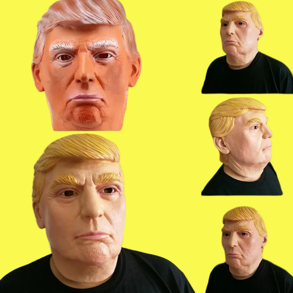 Lustige Promi Parodie rote Trumpf Masken Cosplay der USA Präsident Donald Trump Maske Horror Latex Voll gesicht Kopf bedeckung Halloween Requisite