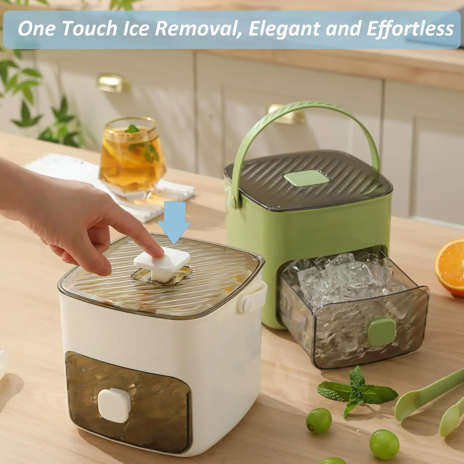 

48 Grid Ice Cube Mold Reusable Refrigerator Ice Maker One-touch Easy Release Homemade Ice Cube Tray Mold Home Ice Making Tool