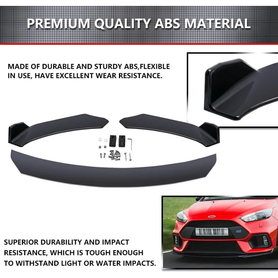 المصد الأمامي الشفاه المفسد + الجانب تنورة الفاصل + المصد الخلفي الشفاه التفاف الفاصل Canard جسم السيارة أطقم مع الأزرق قابل للتعديل 1013 S