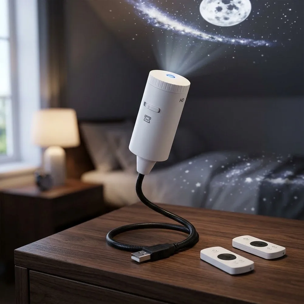 For Galaxy Star Lamp 11.5cm Black ABS USB Device for Dual Purpose Night Light and Ceiling Star Decoration For Galaxy
