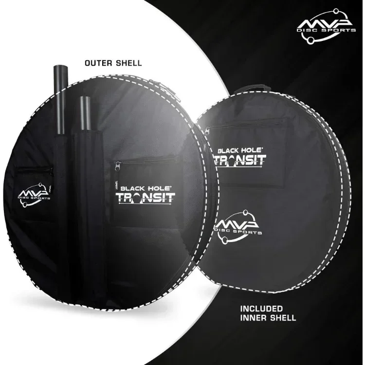 Black Hole Pro 24-Ketten-Disc-Golfkorb mit Transit tasche