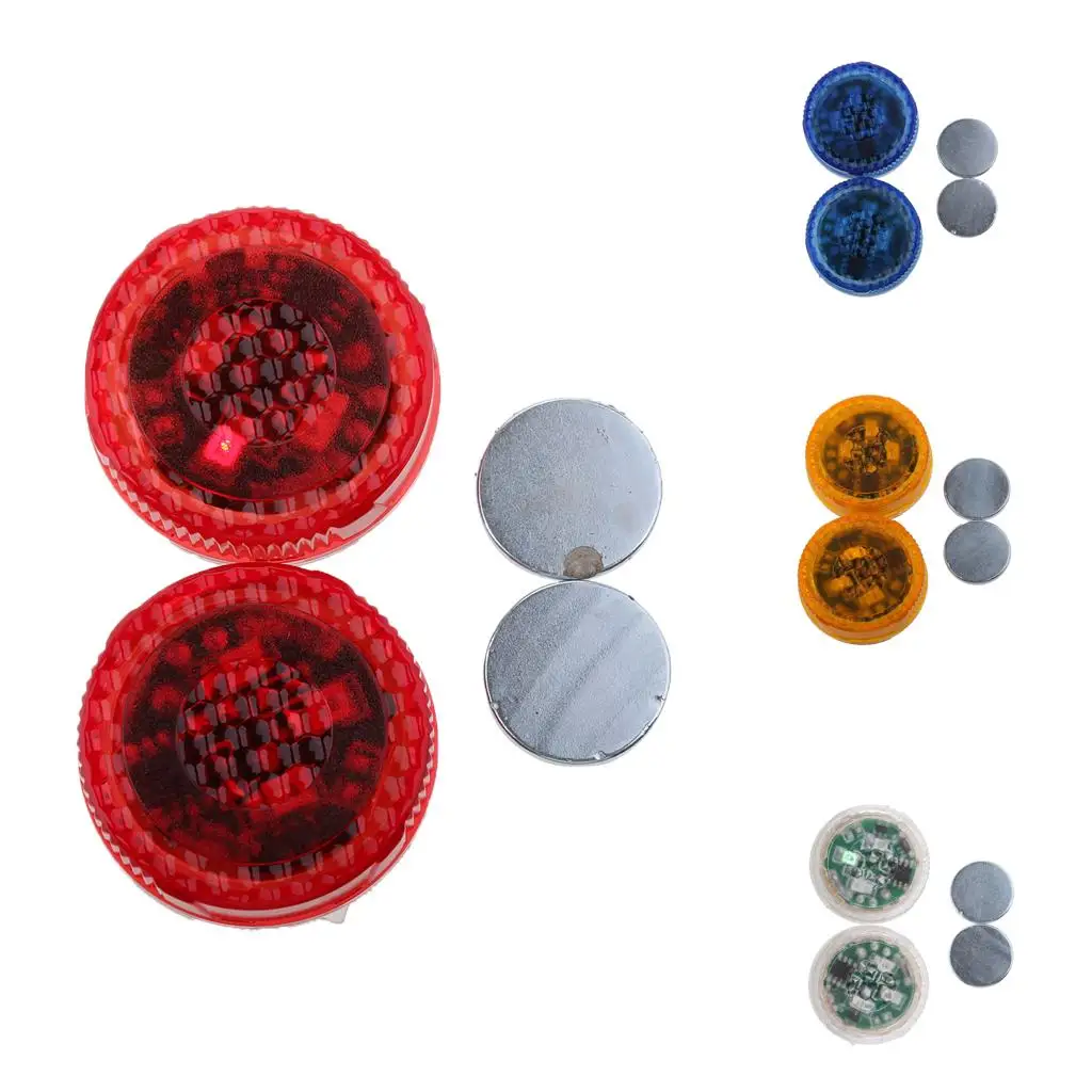 

Универсальная простая установка автомобильной двери, предупреждающая вспышка, светодиодная стробоскопическая лампа на батарейках для безопасности автомобиля