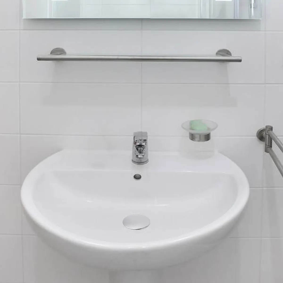 

Прочная сливная заглушка из цинкового сплава для ванны, с функцией выдвижения, устойчивая к протечкам, легко моется, удобна в использовании