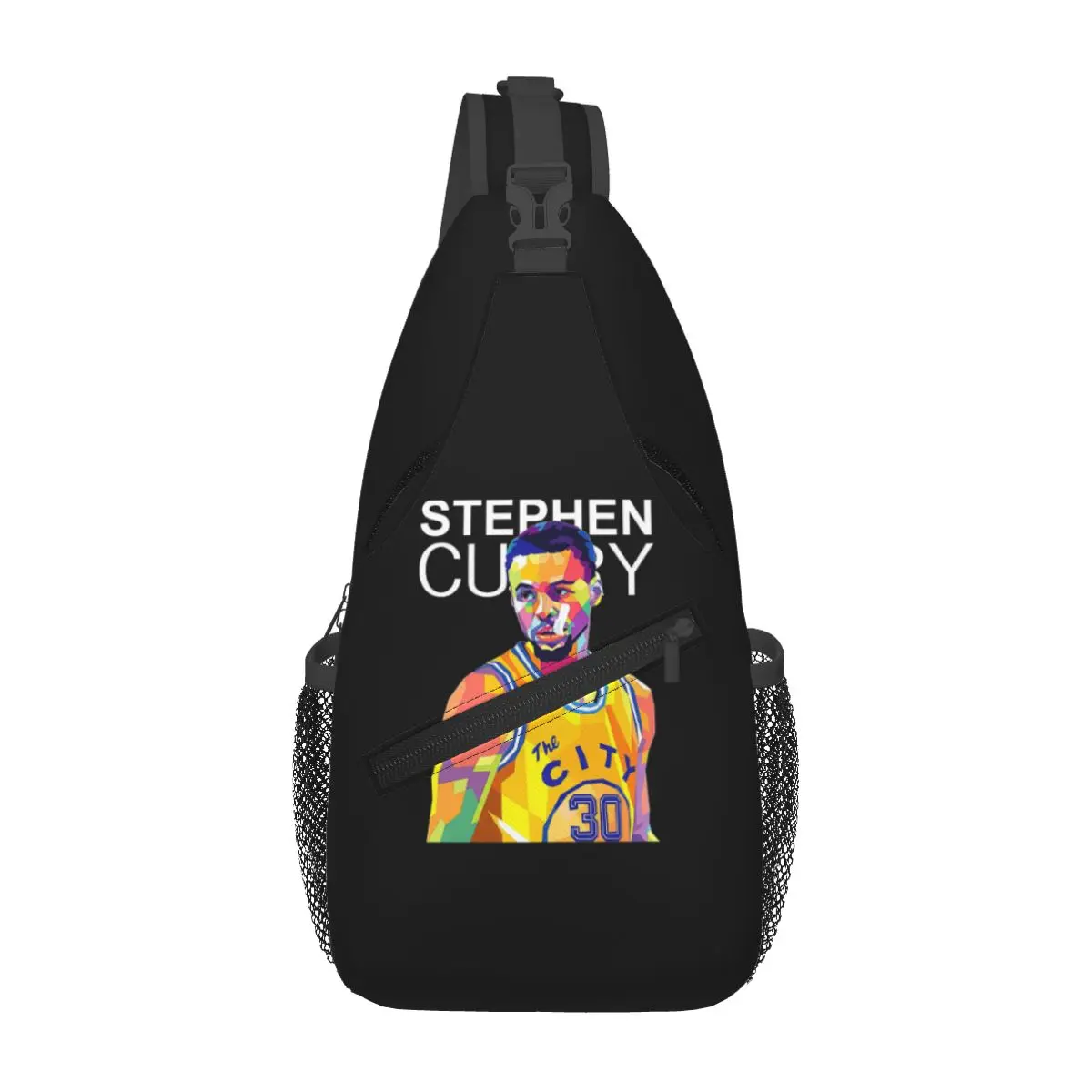 Stephen Curry Chest Bag Men Sling Crossbody Backpack Chest Bag Traveling Hiking Daypack Shoulder Bag