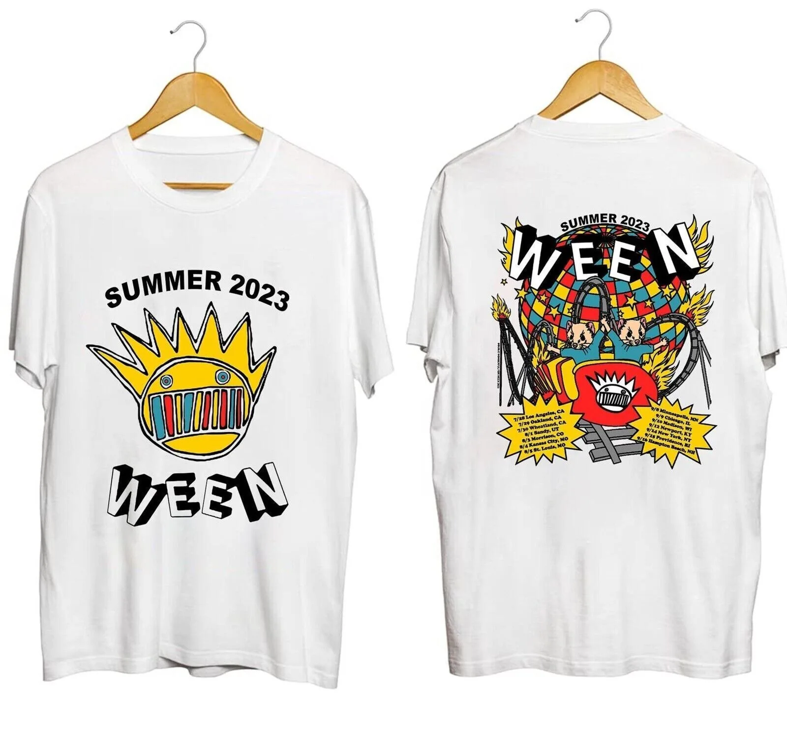 Ween Summer Tour 2023 Concert Rock Music Band T-Shirt Allsizes For Fans