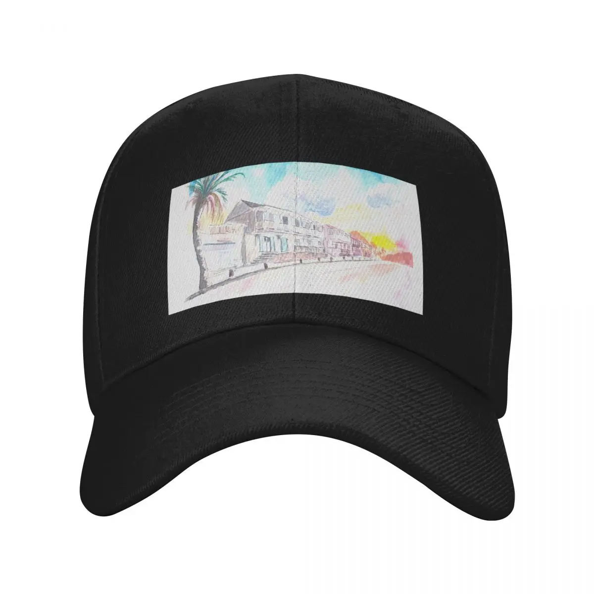 French Caribbean Vibes in Marigot Saint Martin Baseball Cap fashionable sailor cap for men Caps Male Women's