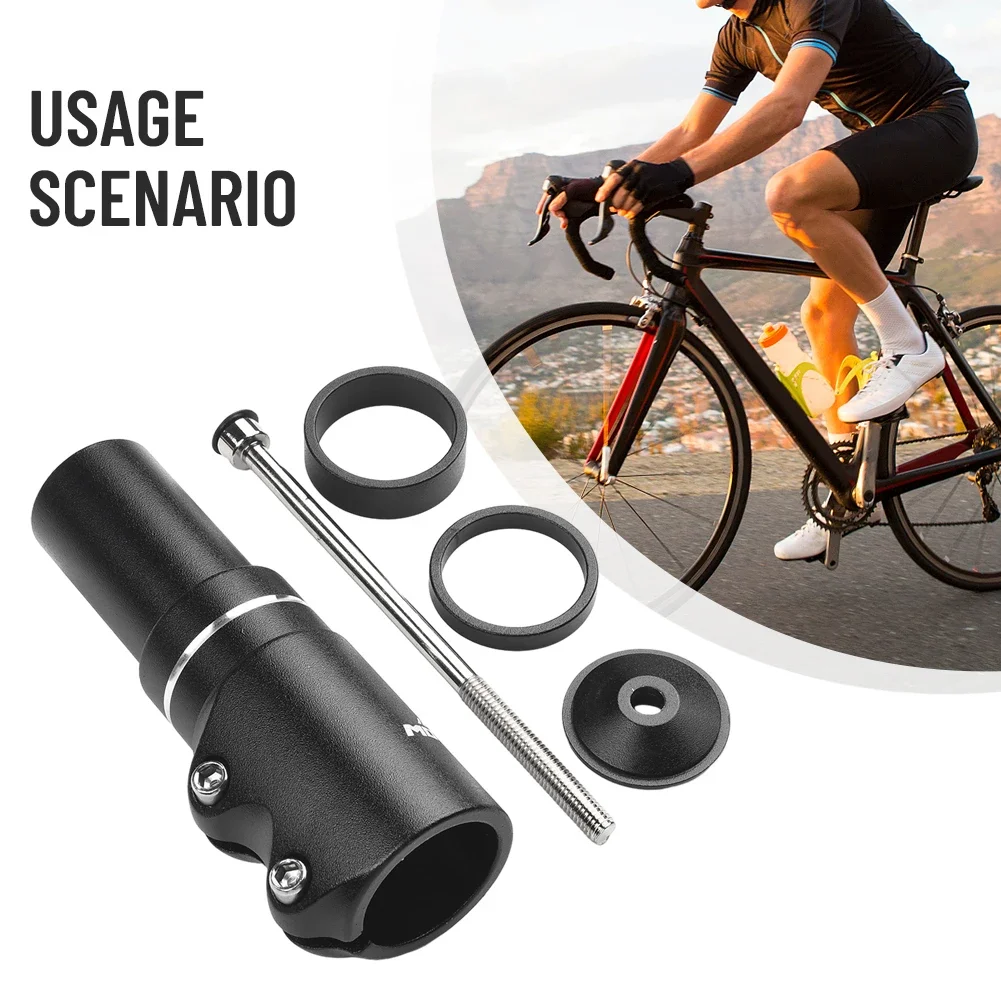 1pc Bike Handlebar Riser Fork Stem Riser Extender MTB Bicycle Cycling Head Up Raiser Adaptor Accessories For 28.6mm Diameter