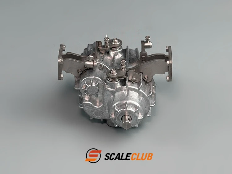Metall-Verteilergetriebe mit abschließbarem Zentraldifferenzial und Antriebsabschaltung, V/H-Antriebsumschalter für 1/10 1/14 Crawler/Off-Road/Truck Scaleclub – Detail 8