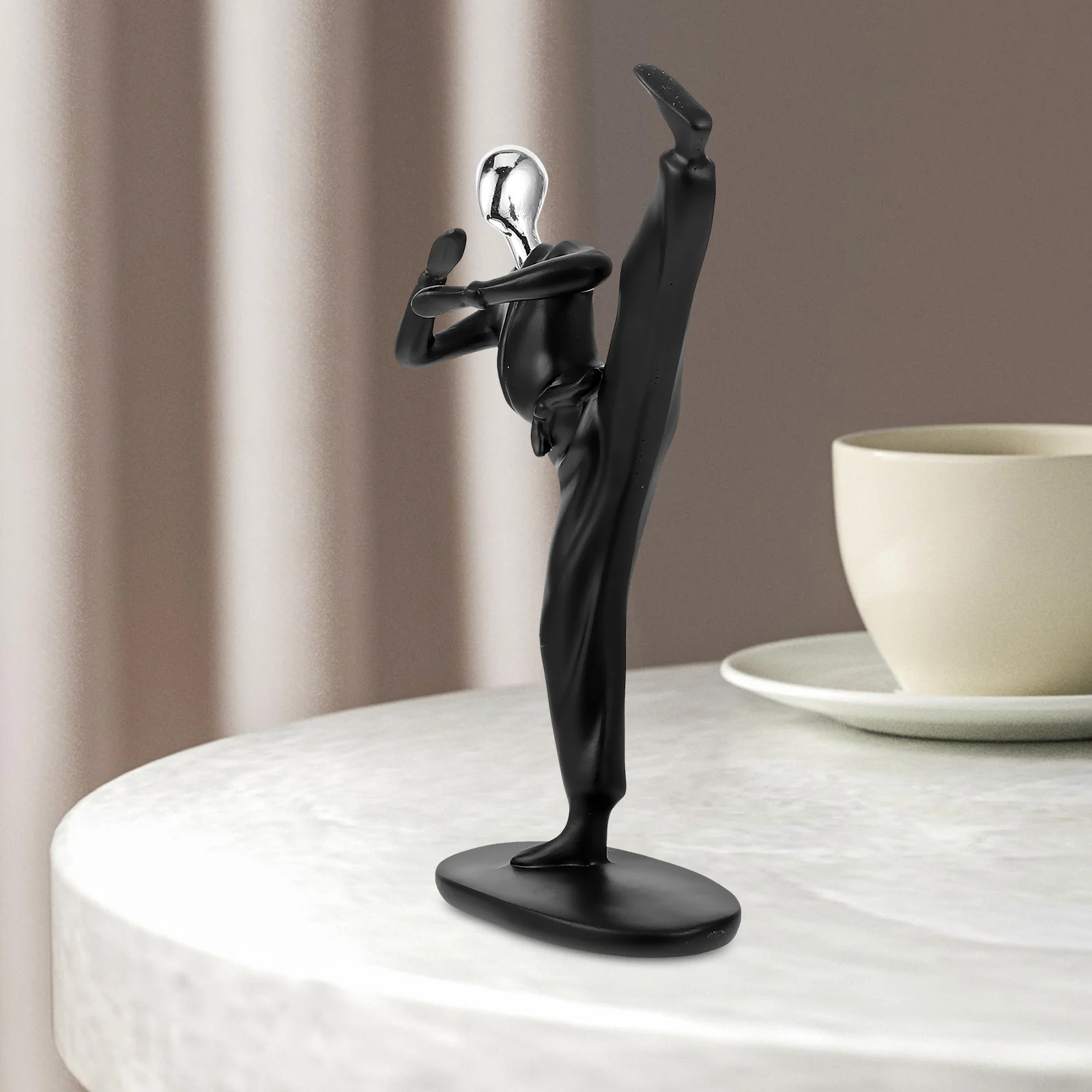 

Abstract Resin Athlete Statue Decorative Athlete Sculpture for Living Room Office Desktop Decor Desktop Ornament
