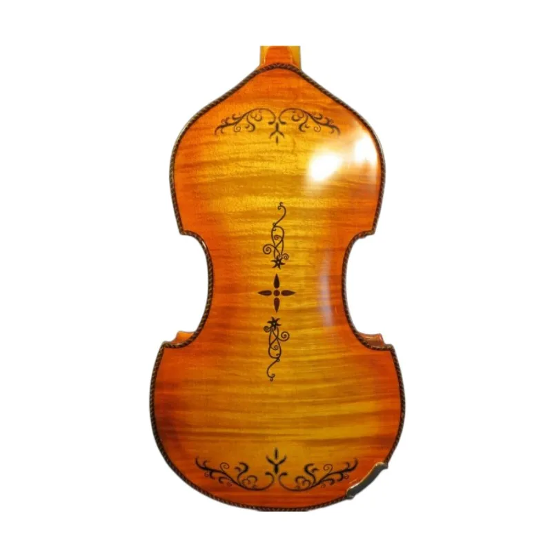 Barokke stijl LIED Brand meester 5x5 string 14 "Viola d'Amore, carving terug #14093