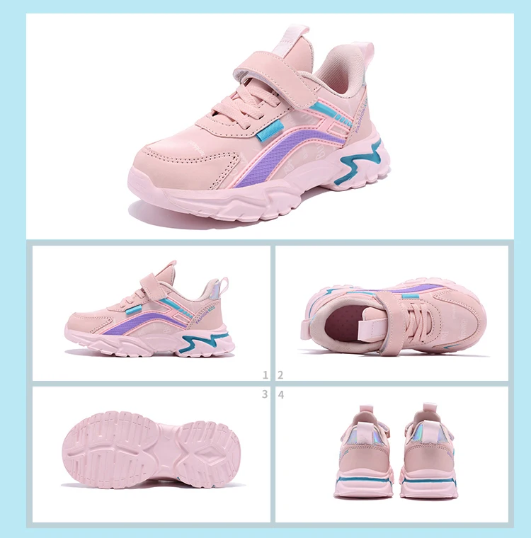 Kinder Casual Rosa Mädchen Lederschuhe Mode Für 7-15y Leichte Laufen Junge Studenten Kinder Sport Mädchen Schuh NBGAGA – Detail 15