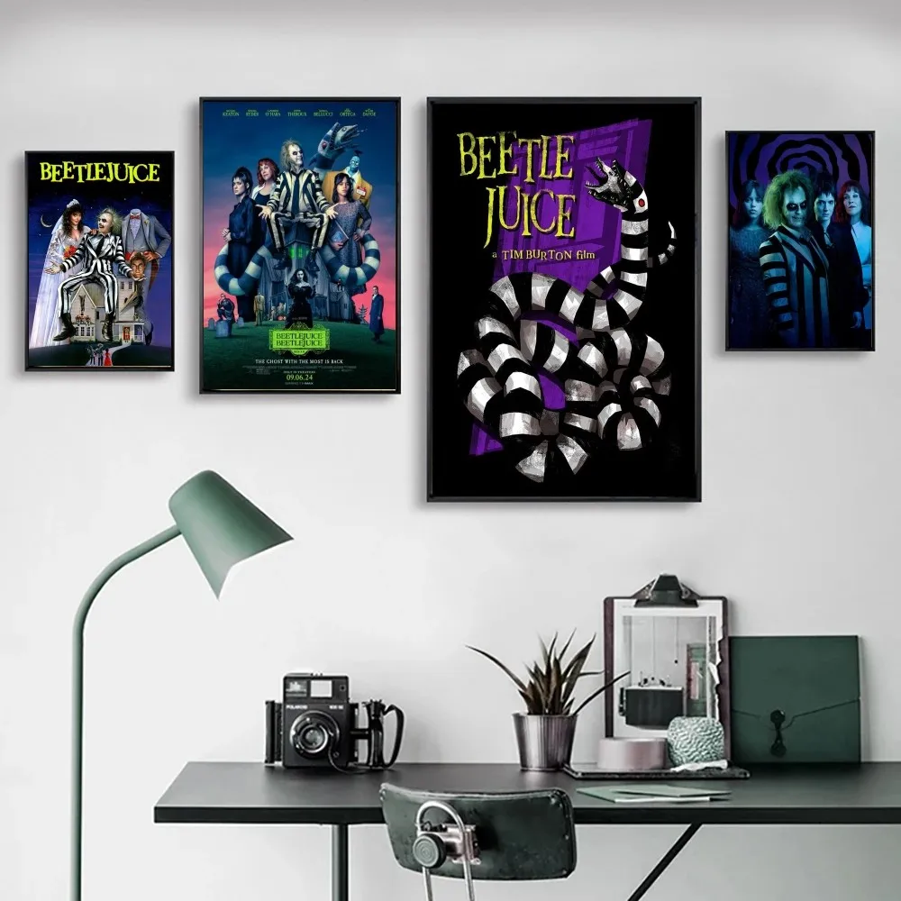 1 pezzo di film classico Beetlejuice Poster Poster Stampa artistica Bar Soggiorno Mobili Decor