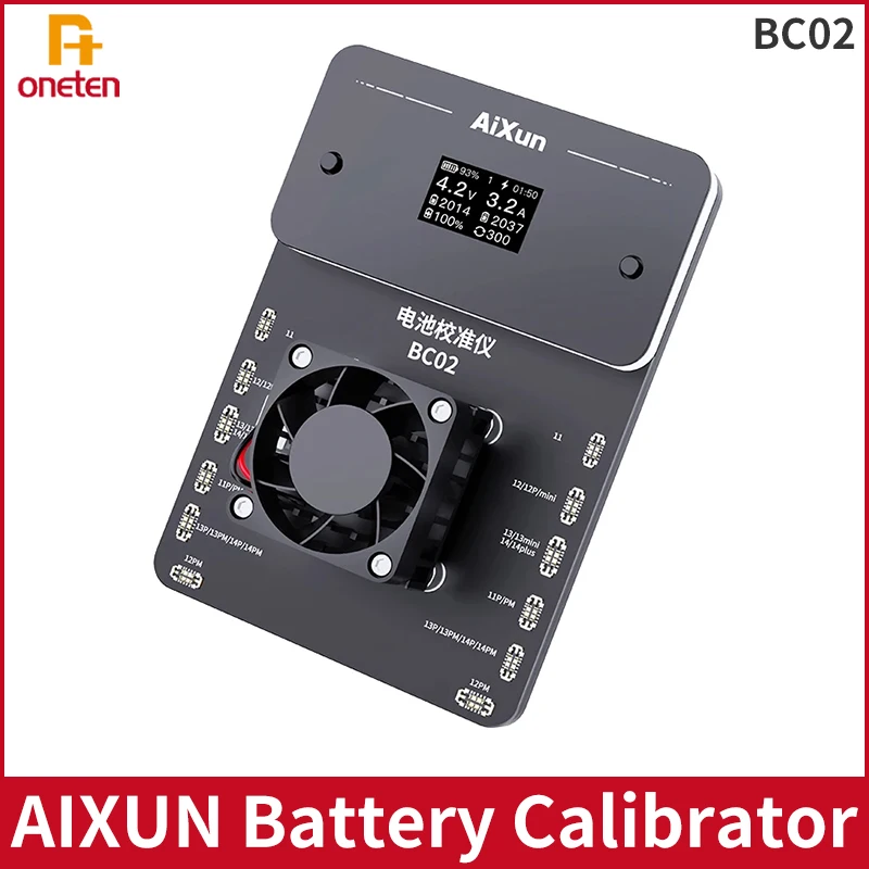 JC JCID Aixun BC02 Battery Calibrator Apple Battery Health Calibration for iPhone 11 12 13 14 Pro max Series Battery Repair tool