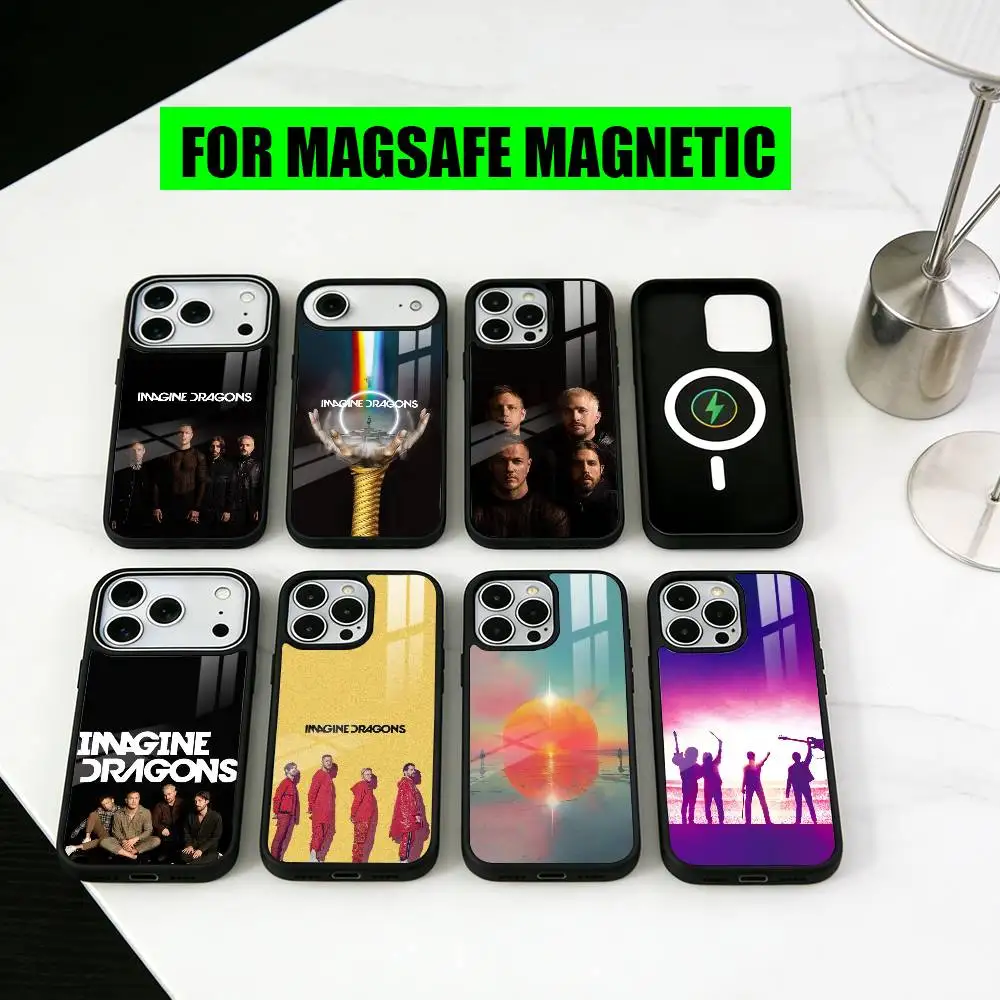 

I-Imagine B-Band Dragons L-Looms BD Phone Case For iPhone17,16,15,14,13,12,11 Plus,Pro Magnetic with Magsafe Wireless Charging