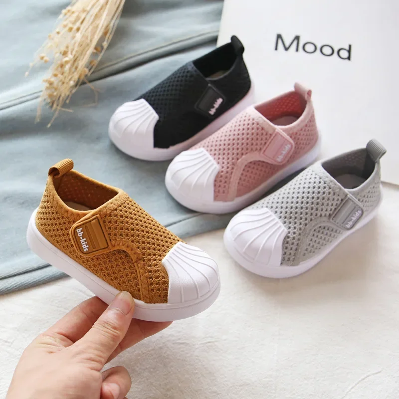 Children Casual Shoes for Boys Girls Kids Sneakers Toddlers Air Mesh Breathable Classic 2024 Spring Autumn Skate Shoes Anti-kick