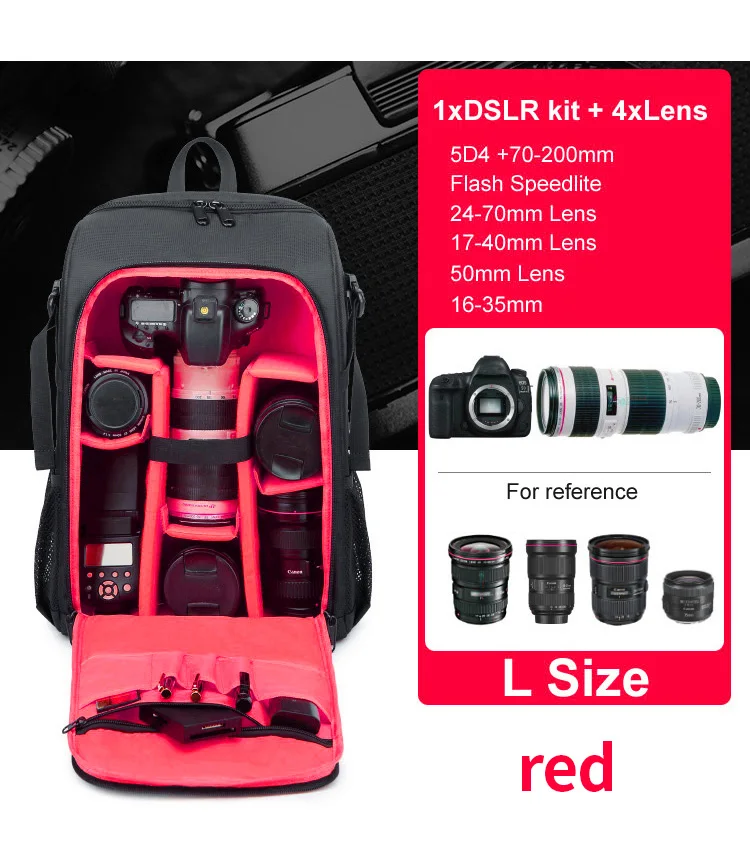 DSLR-Kameratasche, Wasserdicht, Verstellbarer Schultergurt, Robuster Reise-Fotografie-Rucksack, Geeignet für Outdoor-Aktivitäten – Detail 6