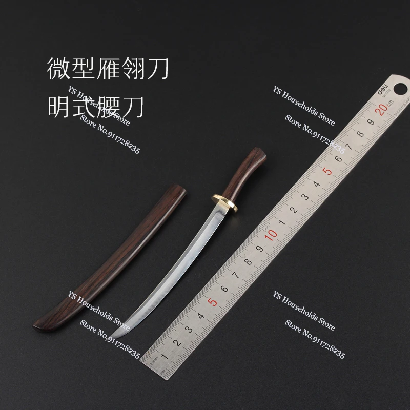 1/6 Soldaat Ming-dynastie Taille Mes Knappe Rechte Mes Shealth Model Speelgoed Accessoire Voor 12 "Action Figure Scène ornament