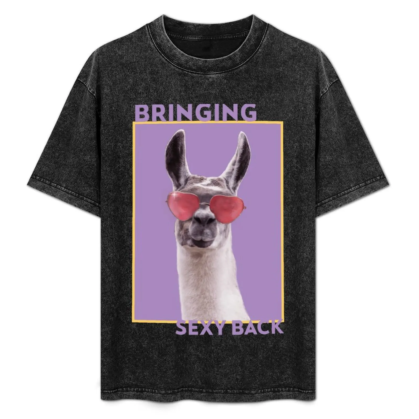 Bringing Sexy Back Llama T-Shirt Large Size Soft Cotton T-Shirt