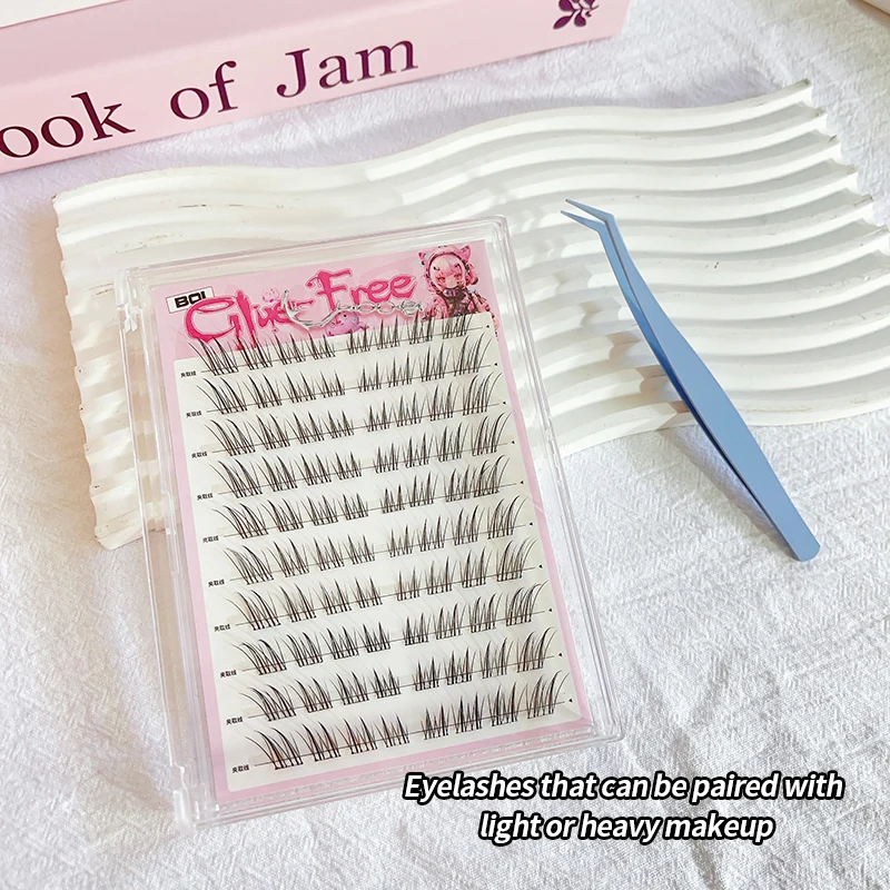 ขนตาปลอมสไตล์สุนัขจิ้งจอก BQI เสน่ห์สุดๆ เป็นเครื่องประดับมาตรฐานสําหรับผู้หญิงเกาหลี ขยายดวงตา ง่ายต่อเรา