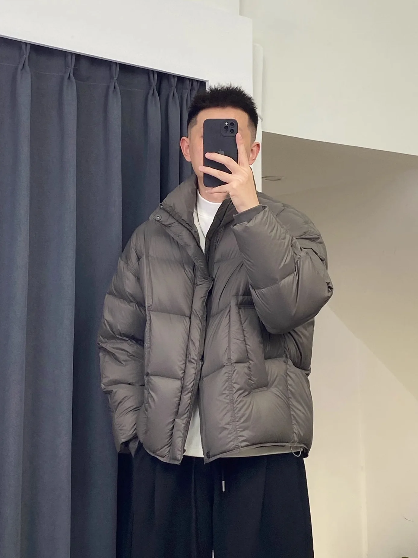 

Высококачественная мужская зимняя утепленная куртка-пуховик свободного кроя из полиэфирного волокна, модная, повседневная