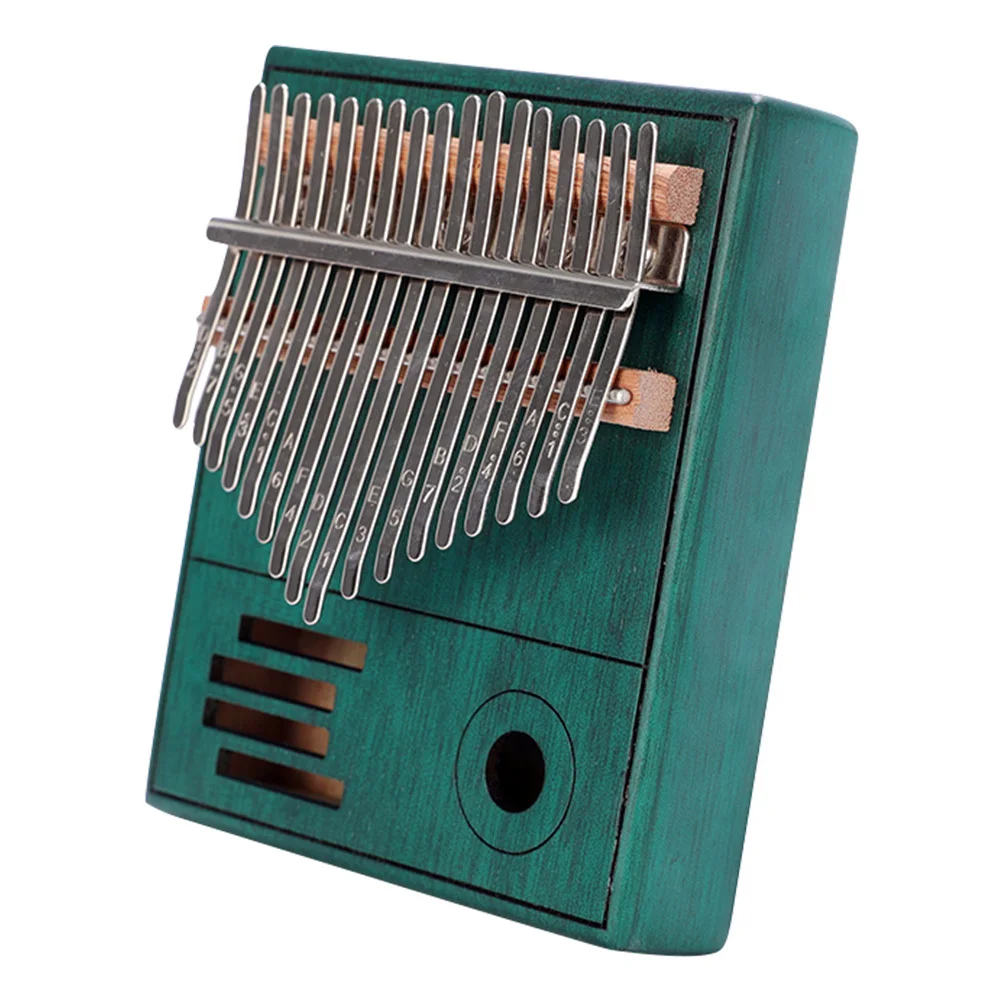 

1 set 17 Keys Thumb Piano Blue Wooden Square Kalimba Portable Finger Organ For Beginners Kids Adults Hand Piano Music Instrument