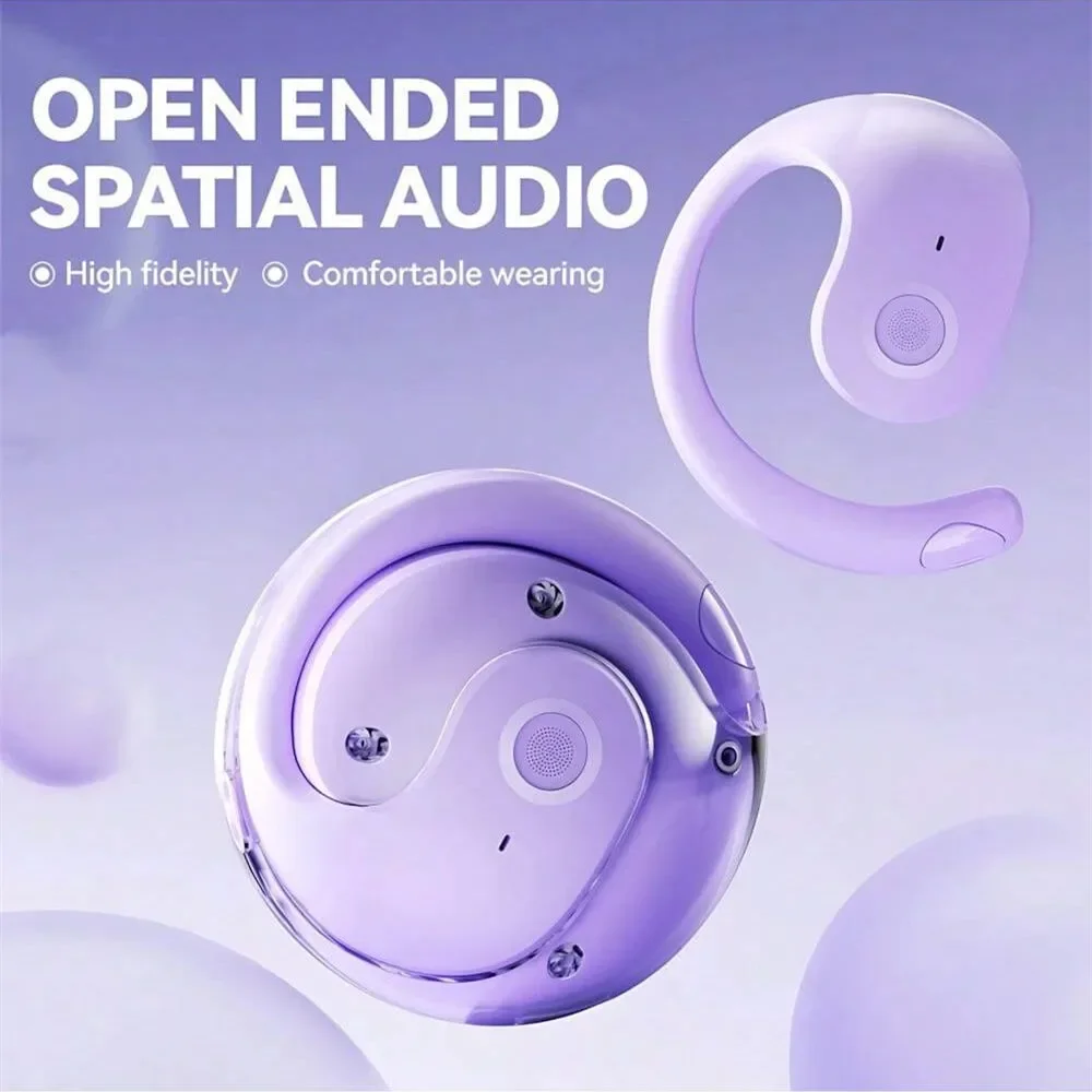 Wireless Headphones Comfortable Ear Hook Touch Control Earbuds with Mic Wireless Bluetooth Headset Phone Earphones Game