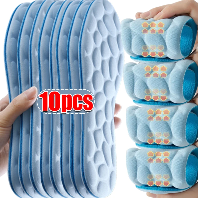 

2-10pcs Soft Massage Memory Foam Insoles for Sport Running Shoes Sole Breathable Cushion Pads Women Men Feet Orthopedic Insoles