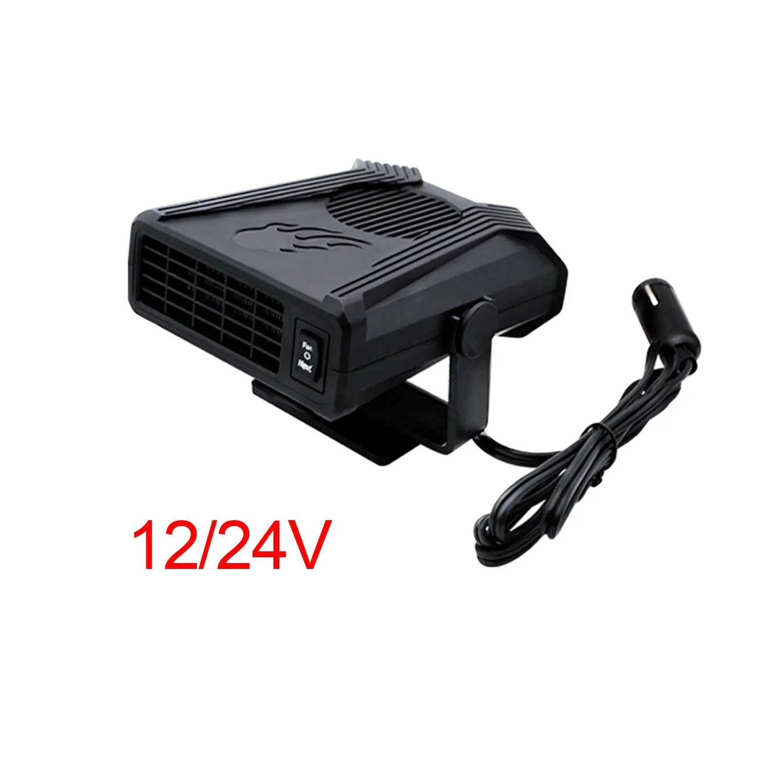 

Portable Automobile Car Heating Fan 150W Electric Heater Accessories 360° Rotary Base for Traveling Space Saving Easily Install