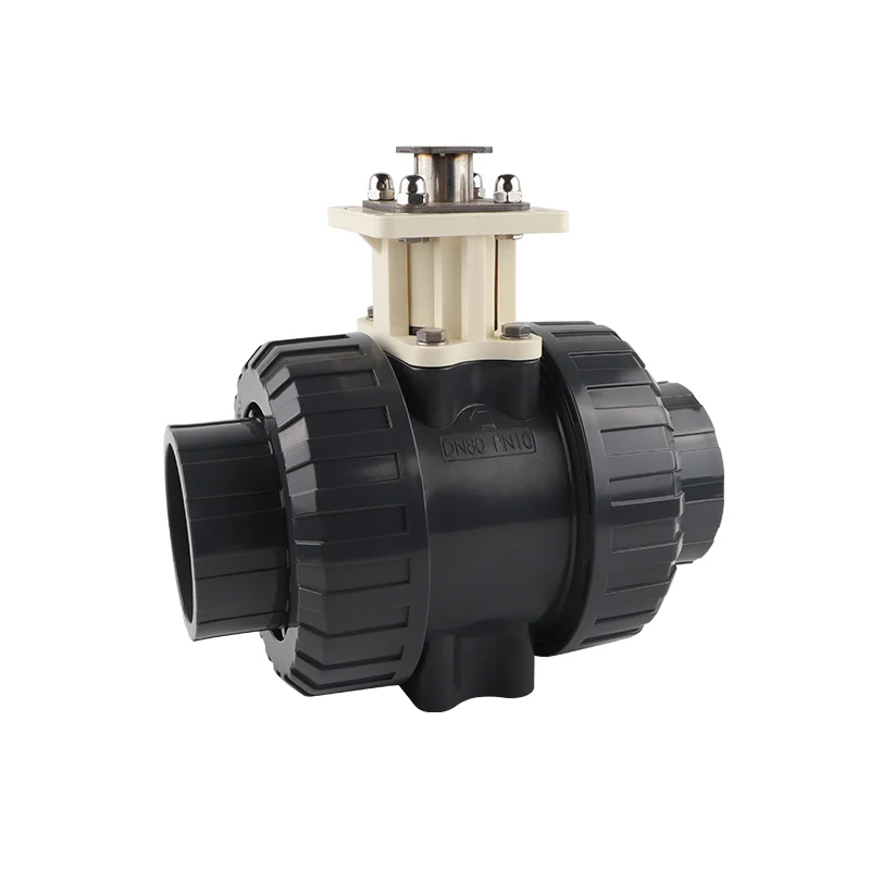 High-Endurance DN80 Electric Ball Valve High Quality UPVC Plastic Valve Bodies from Junzhou CN OEM and ODM Available