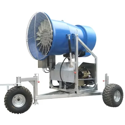 

Deou in stock two model snow making machine ski resorts snow gun three wheels artificial snow cannon making machine