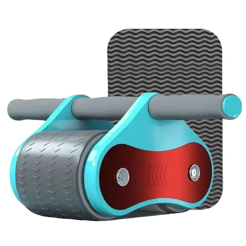 

Abdominal Exercise Roller Wheel Double Wheel Ab Roller Exercise Equipment Fitness Machine With Detachable Handle & Knee Pad For