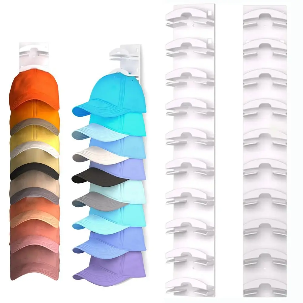 Szafa Stojak na kapelusze Organizer na czapki z daszkiem Plastikowy do drzwi Szafa Organizator na czapki z daszkiem Oszczędność miejsca Uchwyt do przechowywania kapeluszy