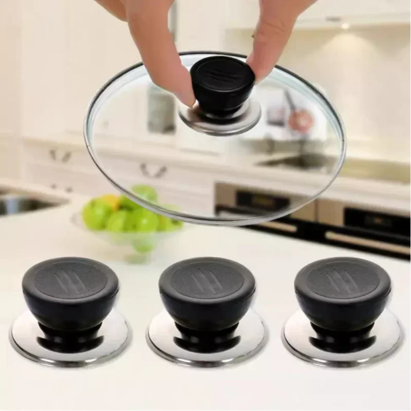 

1pcs Replacable Pot Lid Handle Heat-resistant Plastic Glass Pot Button Universal Pot Lid Cap Bead Pot Cover Accessories