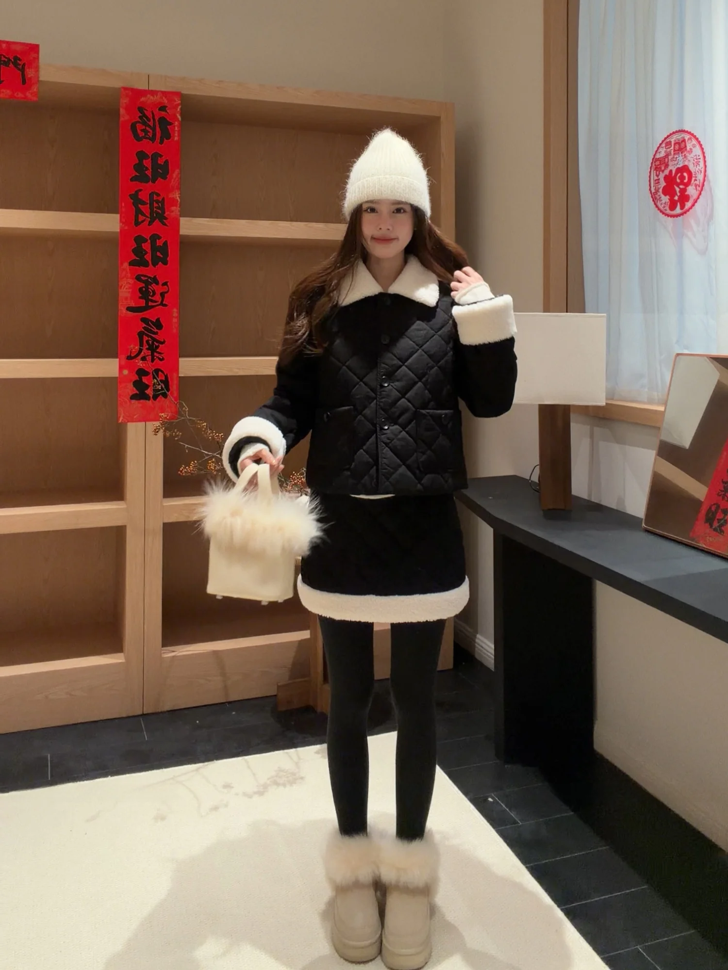 

Юбка с цветочным принтом в корейском стиле, хлопковая, стеганая, с пэчворком, пушистая, универсальная, А-силуэта, дышащая, приятная для кожи