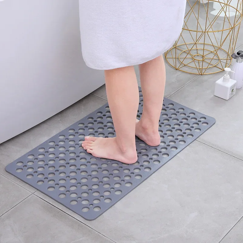 Bathroom Non slip Mat Shower Home Bath PVC Floor Mat Toilet Foot Mat Non slip and Anti fall Replacement Home Furnishings