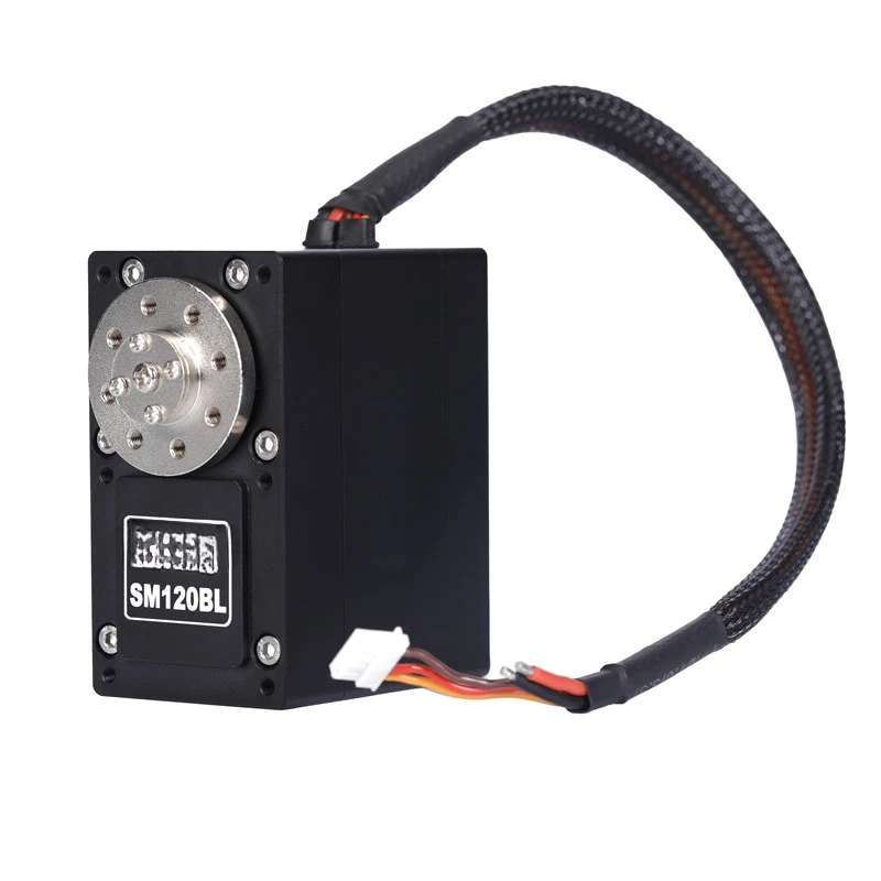 SM120BL 24V Brushless Industrial Servo 120kg High Torque 360 degree All Metal Serial bus Smart Servo