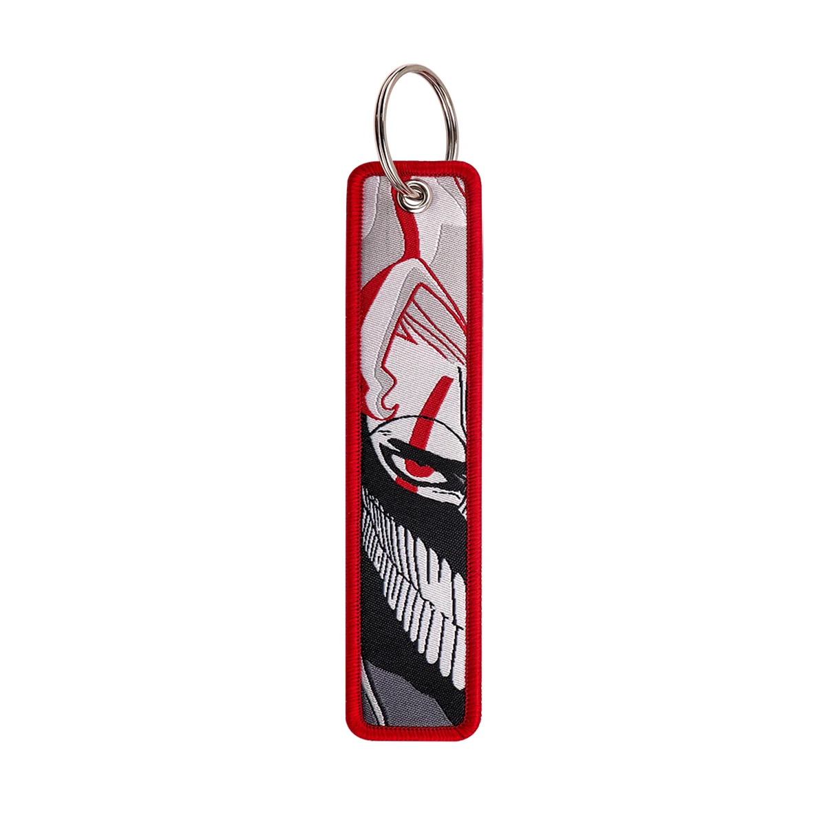 Cool Boy Embroidery Key Fobs Manga Key Tags Keychains for Motorcycles Cars Keyring Cosplay Accessories Decoration Gifts