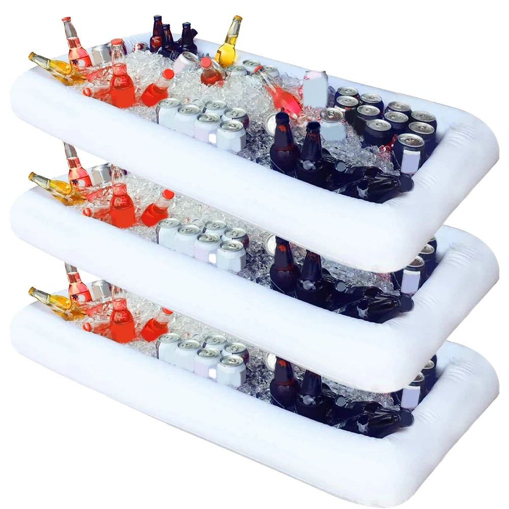 Party Events Ice Serving Solution Food And Drink Cooler Inflatable Construction Lightweight And Portable For Parties
